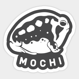 Common rain frog, mochi cake, Minimal art for amphibian fans Sticker